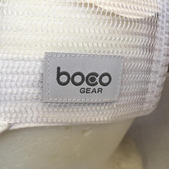 Boco Gear LifeSport Technical Trucker Hat Snapback One Size NWT White Blue Trees - Picture 3 of 10